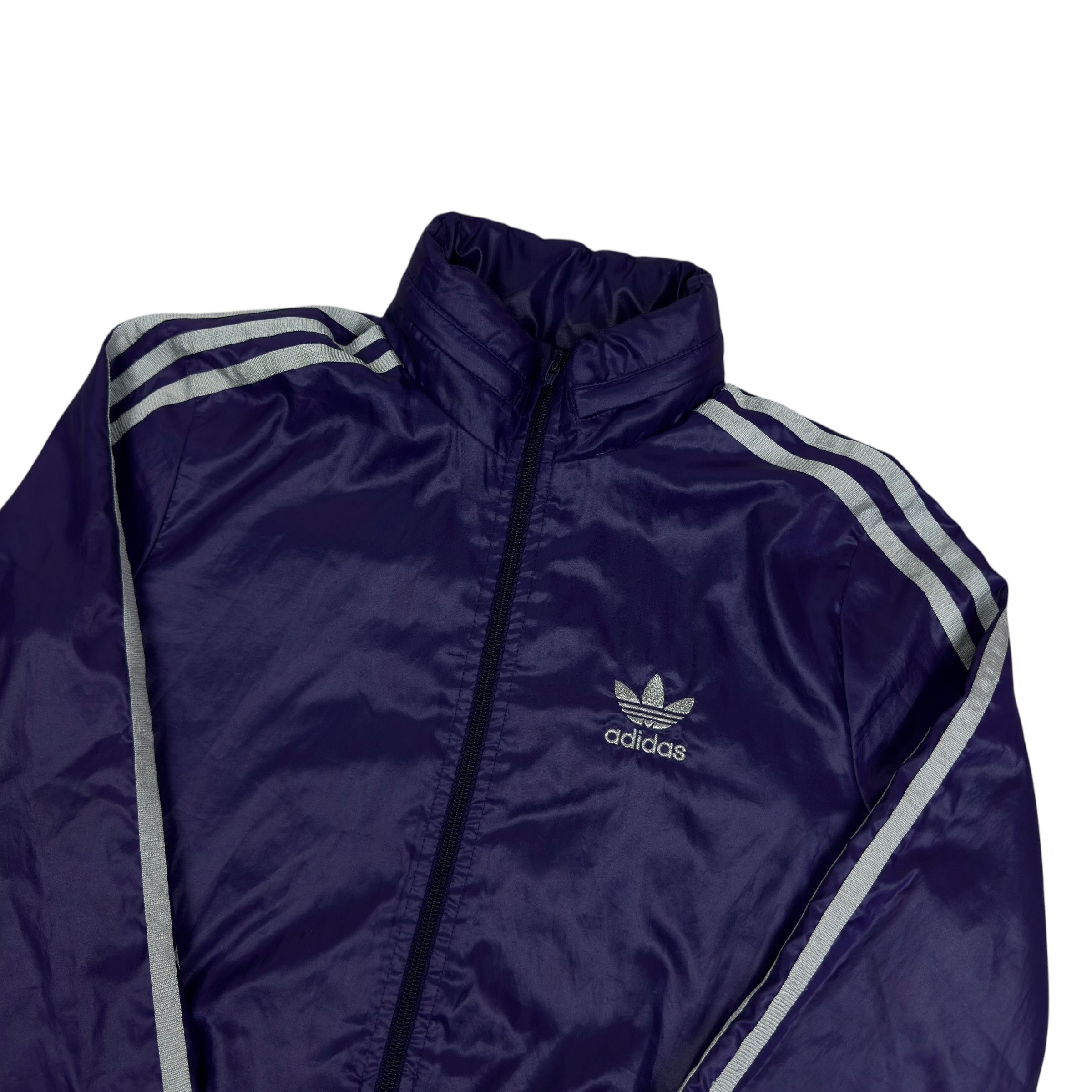 Adidas Adidas K-Way Women's Purple Full Zip Windbreaker Jacket 34 Size XXS / US 00 / IT 34 - 3 Thumbnail