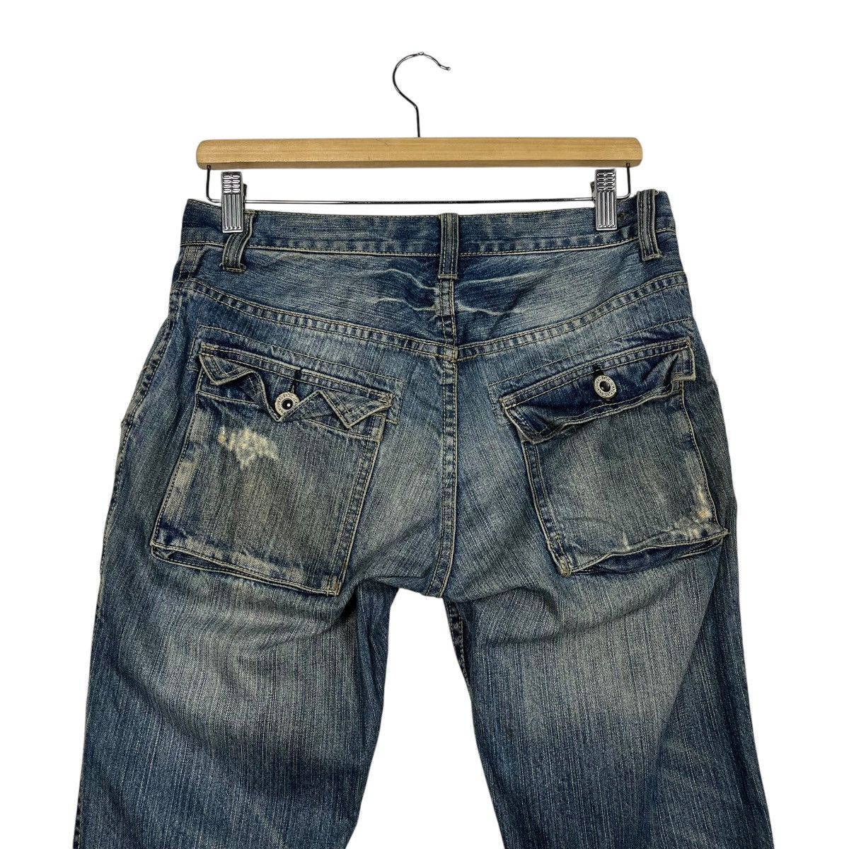 Japanese Brand Vintage Three Stone Throw Distressed Bush Pants Size 30" / US 8 / IT 44 - 8 Thumbnail