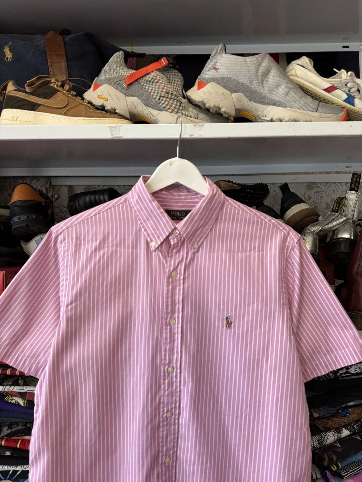 Polo Ralph Lauren Vintage RALPH LAUREN Striped Short Sleeved Shirt Rare Size US XL / EU 56 / 4 - 2 Thumbnail