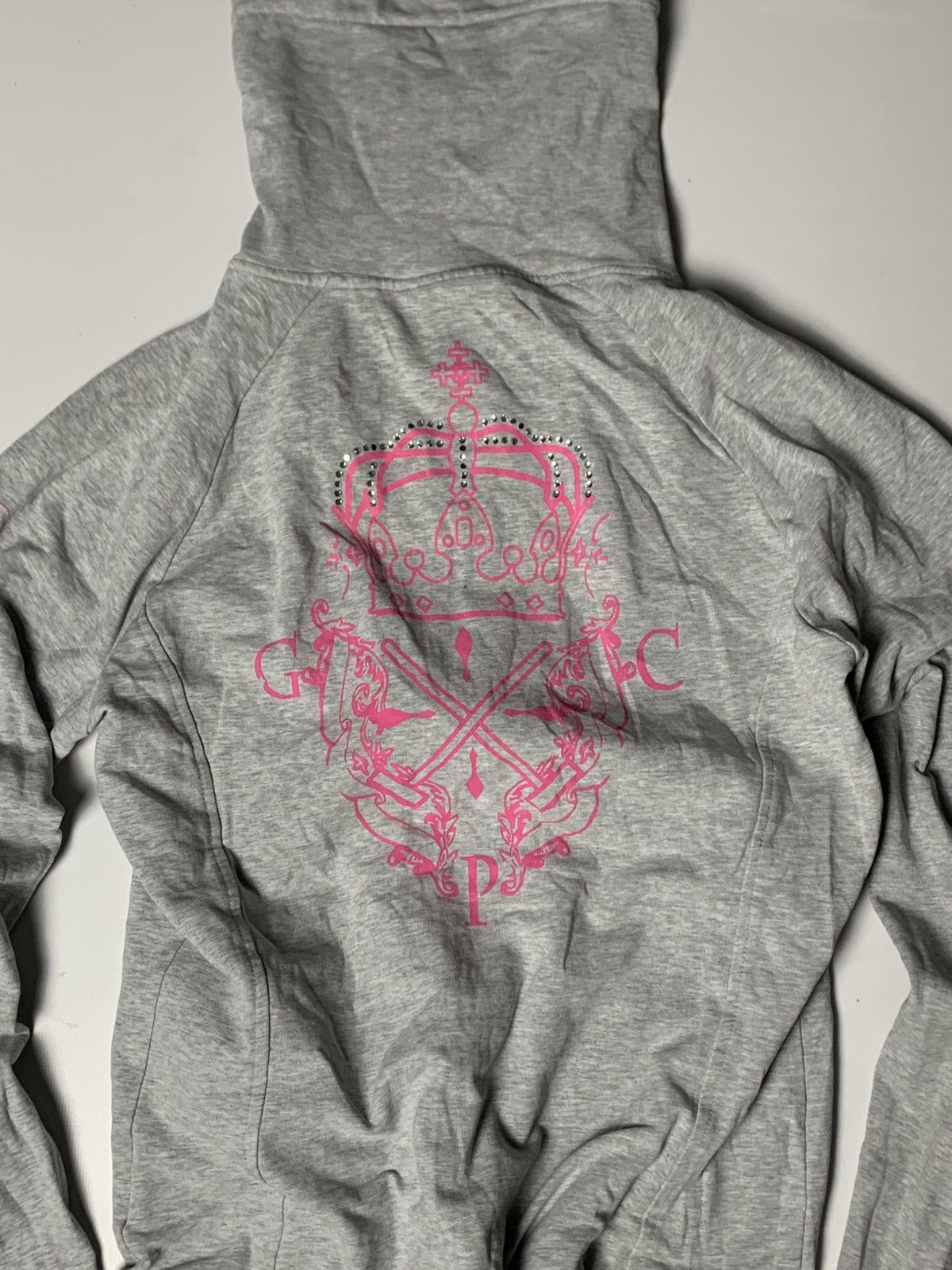 If Six Was Nine × Vintage VINTAGE Y2K GLAMOUR ZIP HOODIE Size L / US 10 / IT 46 - 7 Thumbnail