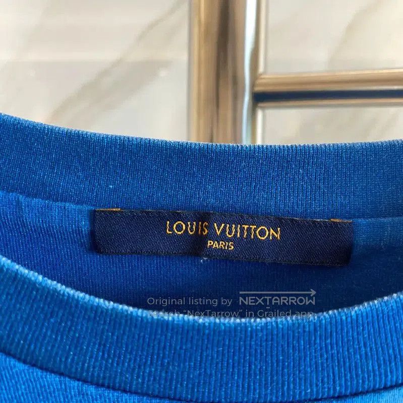 Louis Vuitton Louis Vuitton Blue Cotton Men’s T-Shirt . Size US M / EU 48-50 / 2 - 3 Thumbnail