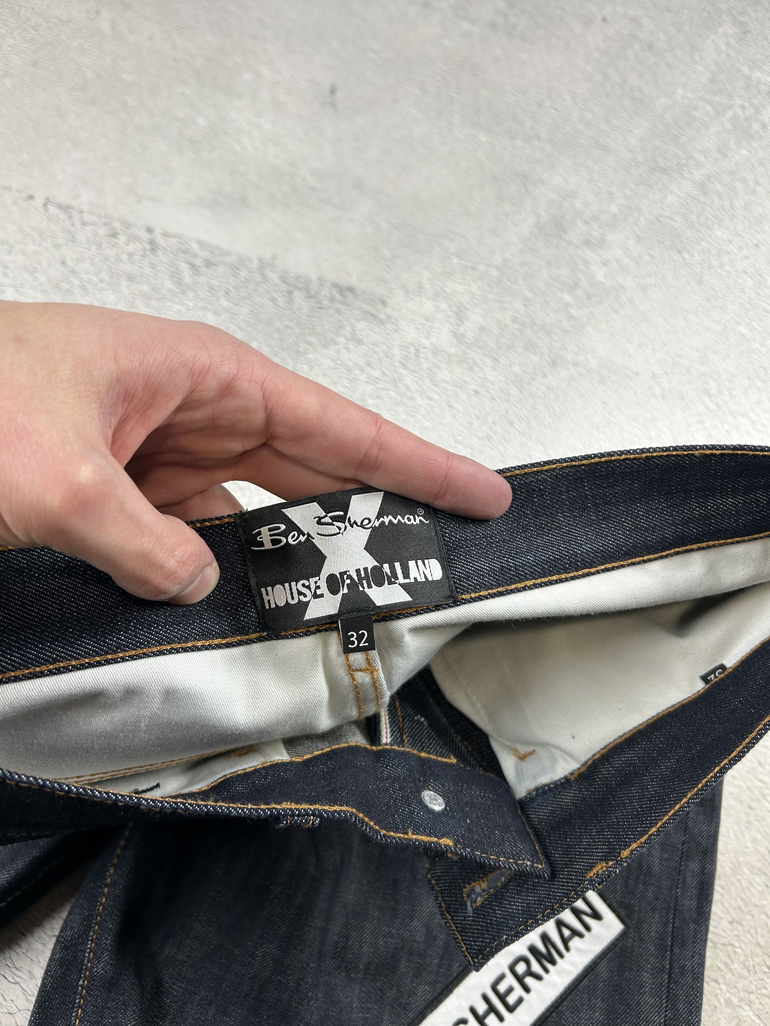 Ben Sherman × House Of Holland × JNCO Ben Sherman x House Of Holland Jeans Selvedge Denim Baggy Size US 32 / EU 48 - 9 Thumbnail