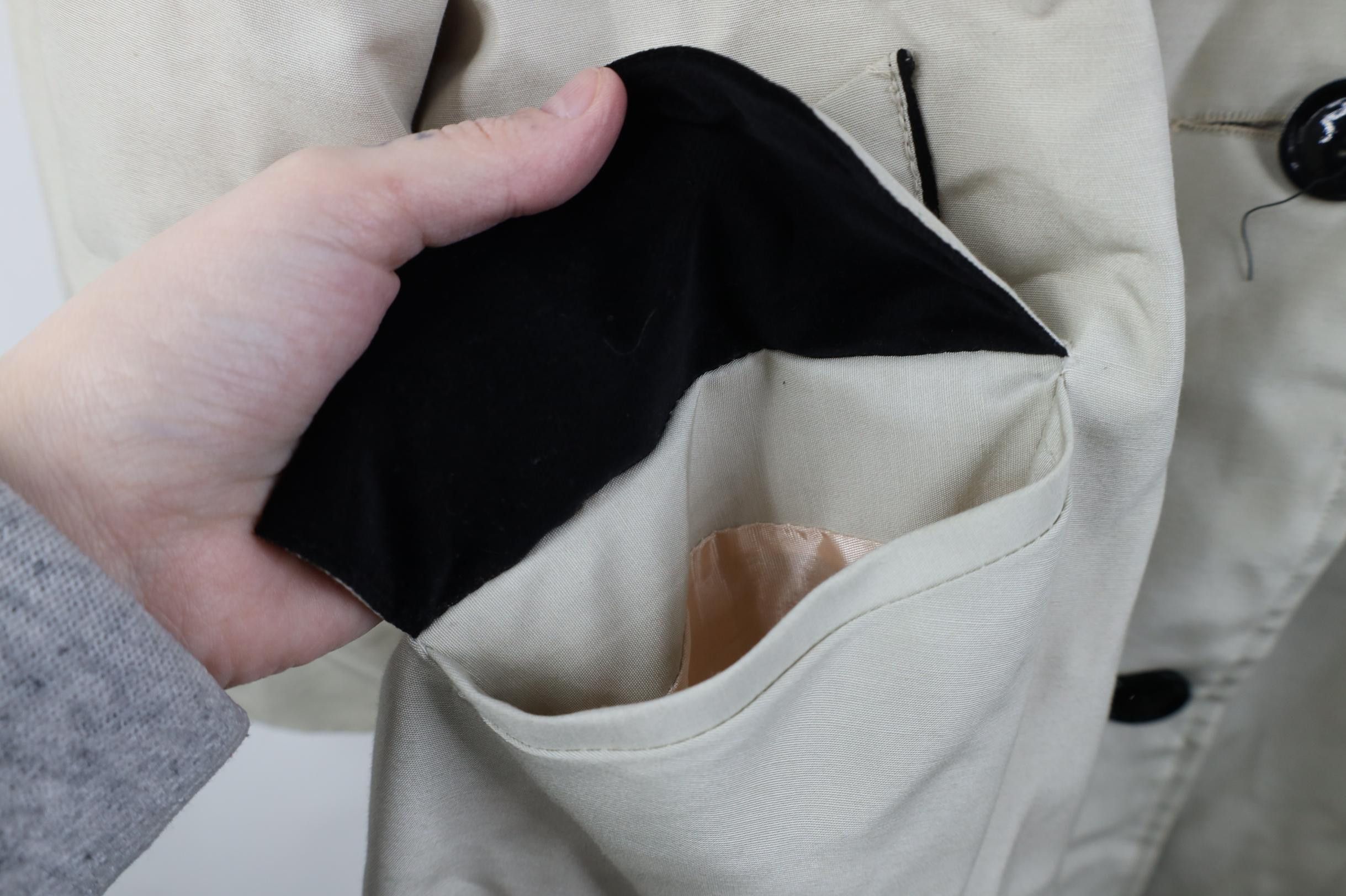 Vintage Vintage 50s Rayon Gabardine Trench Coat Rain Jacket USA Size XL / US 12-14 / IT 48-50 - 7 Thumbnail