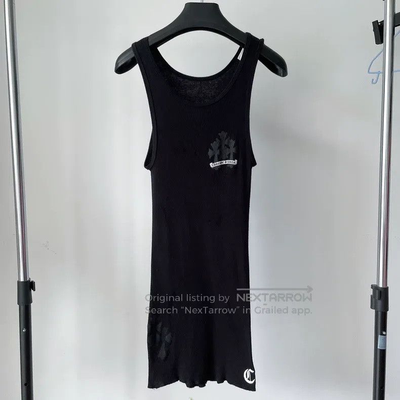 Chrome Hearts CHROME HEARTS Size M Black full printed cross stripes three Size M / US 6-8 / IT 42-44 - 1 Thumbnail