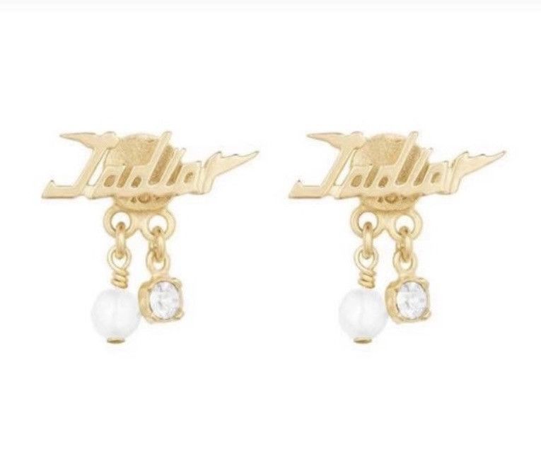 image of Dior J’ADior Earring Gold-Finish Metal, Women's