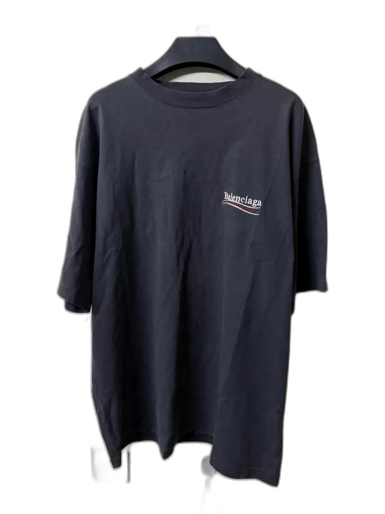 Balenciaga Balenciaga Gray Short Sleeve TShirt with Logo-2506 Size US M / EU 48-50 / 2 - 1 Thumbnail