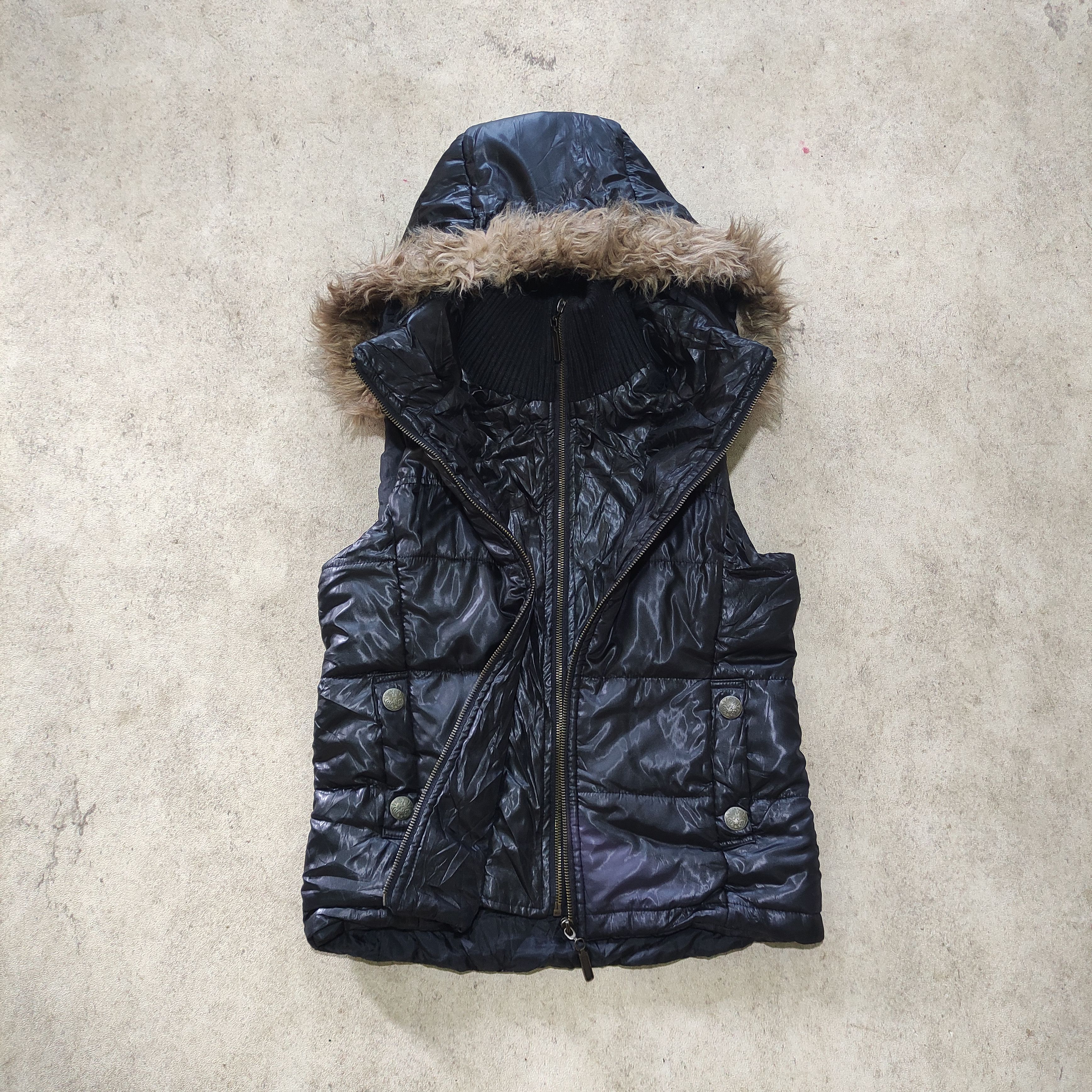 Le Grande Bleu (L.G.B.) Midas Shiny Fur Puffer Jacket | Grailed