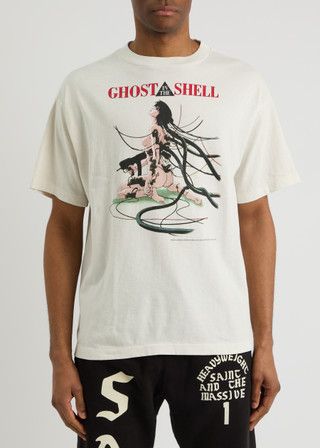 Saint Michael o1h1sh10525 Graphic Gs T-Shirt in White Size US M / EU 48-50 / 2 - 2 Thumbnail