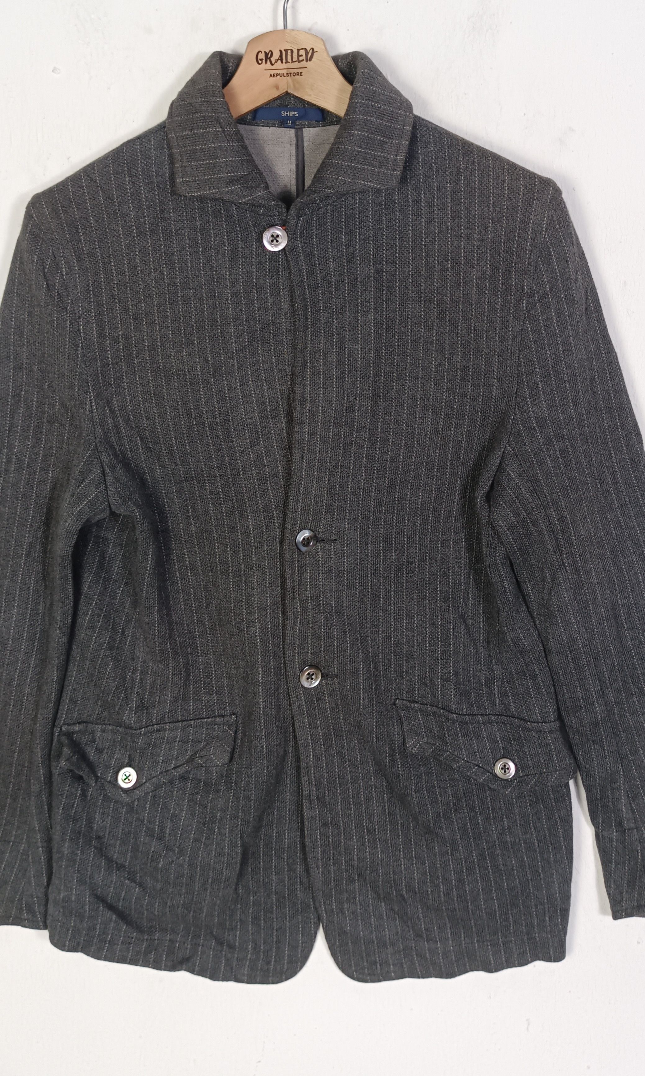 Japanese Brand × SHIPS Ships Hickory Jacket Button Up Size US S / EU 44-46 / 1 - 4 Thumbnail
