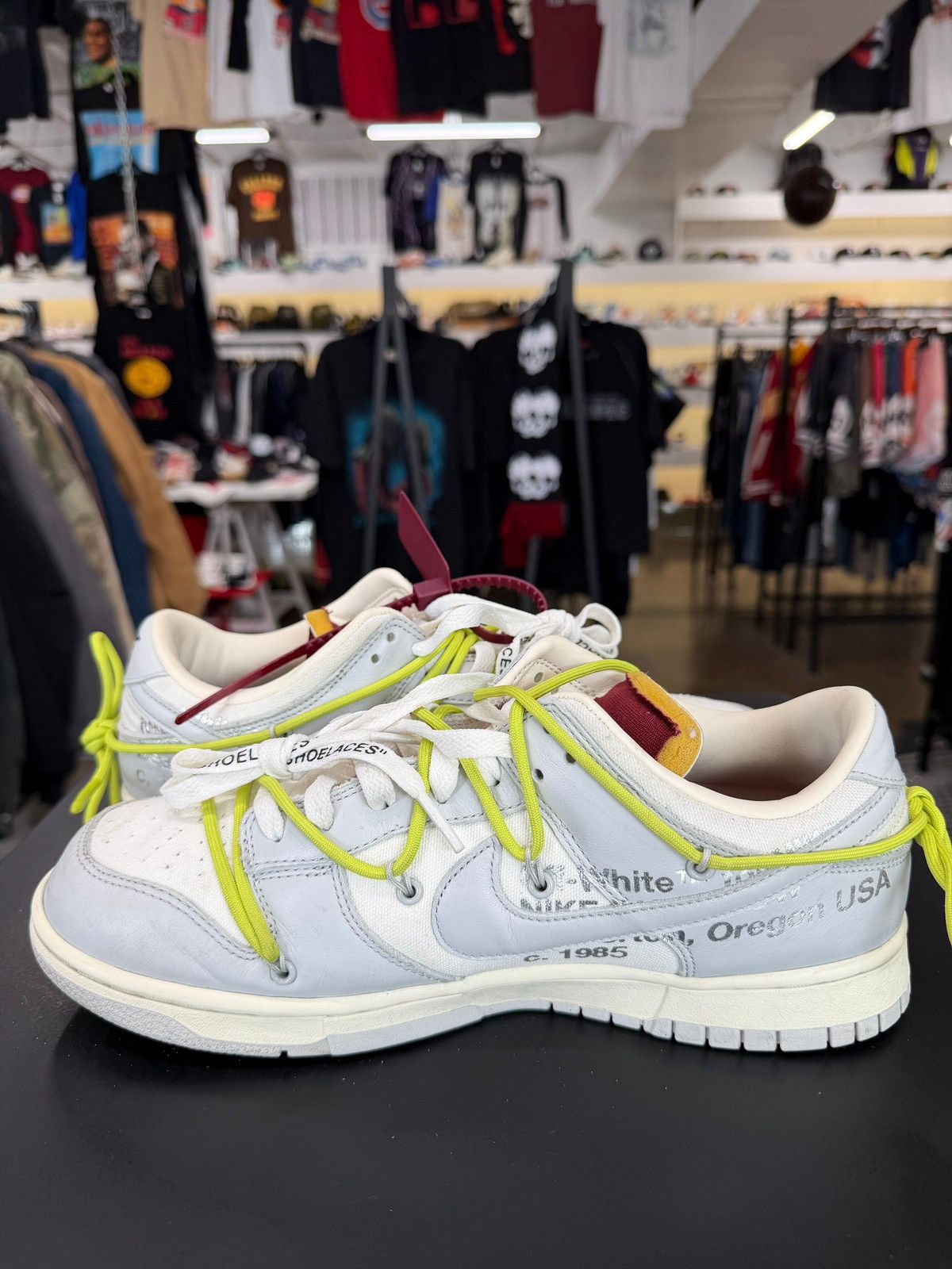 Nike × Off-White Nike Dunk Low Off-White Lot 8 Size 10 (2021) Size US 10 / EU 43 - 4 Thumbnail