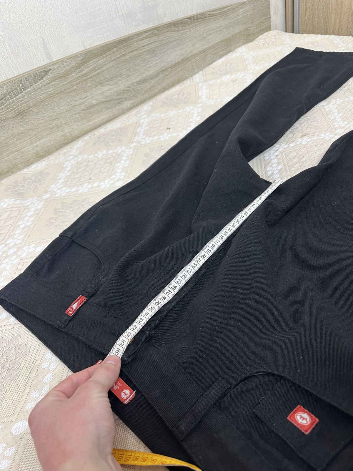 Band Tees 🔥 Heaven Can Wait Jeans Black Y2K Wide Leg Baggy Pants Size US 34 / EU 50 - 9 Thumbnail