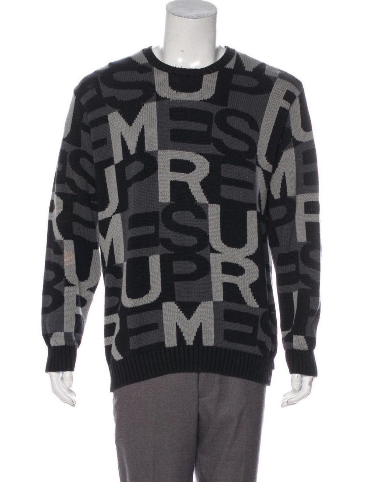 Supreme Big Letters Sweater | Grailed
