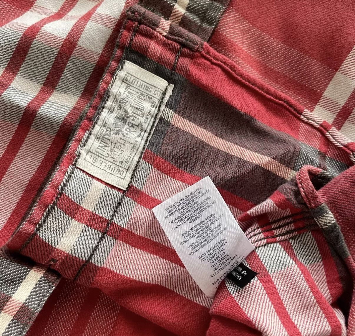 RRL Ralph Lauren RRL Ralph Lauren Double RL Red Plaid Work Shirt K22 Size US S / EU 44-46 / 1 - 5 Thumbnail