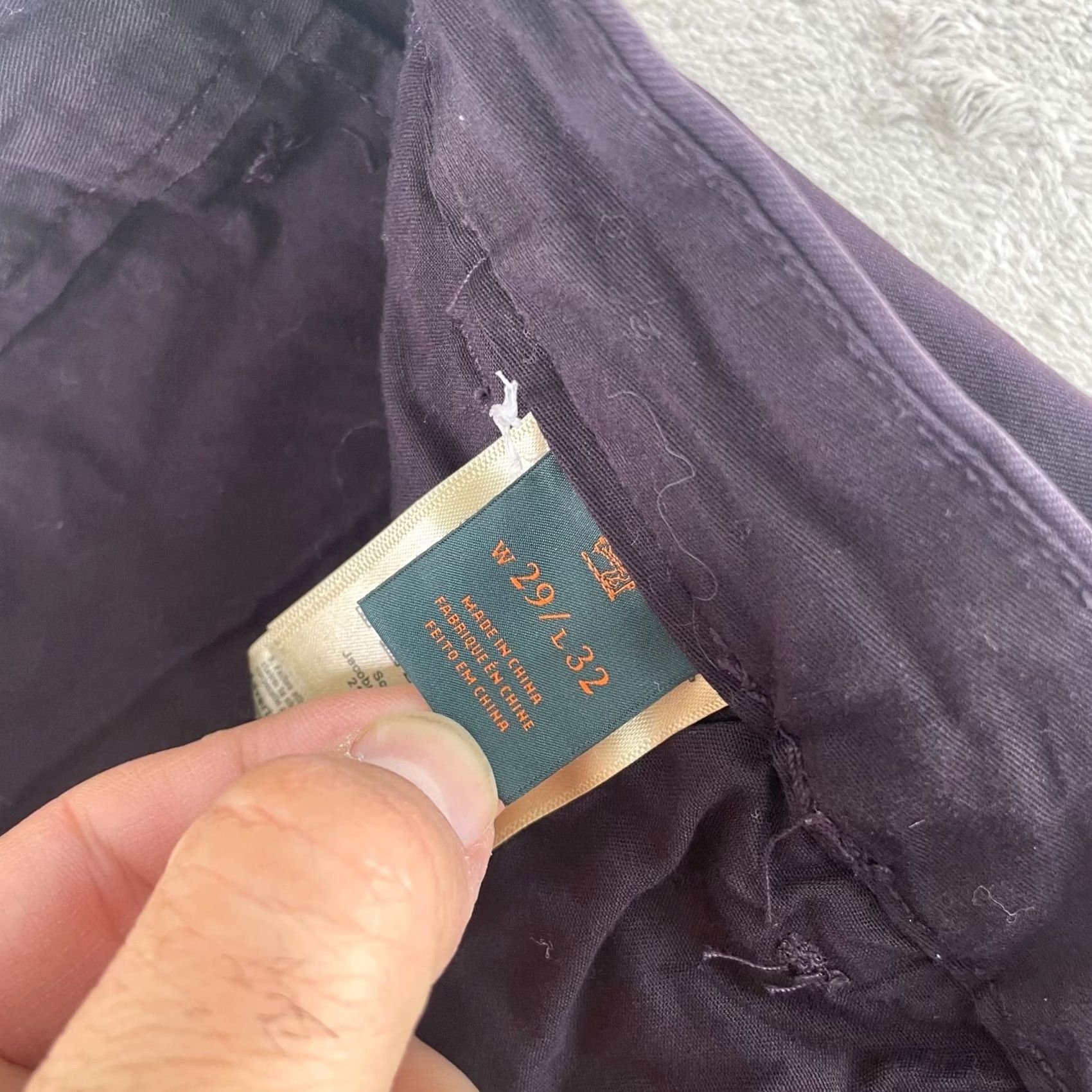 Scotch & Soda Scotch & Soda Stuart Chino Pants Men 32 Purple Slim Fit Preppy Vintage No Size US 32 / EU 48 - 3 Thumbnail