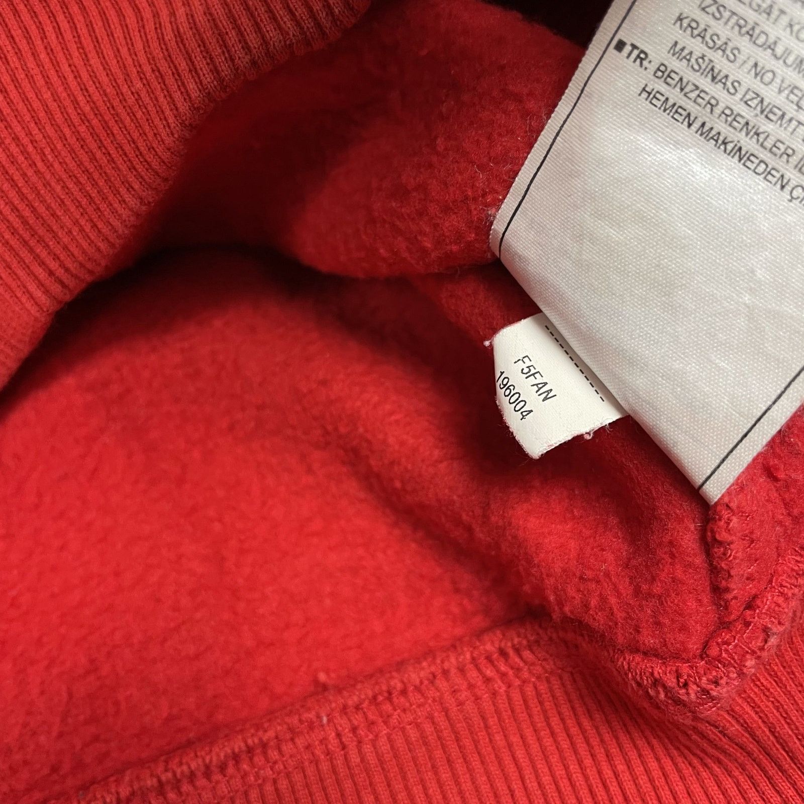 Nike × Vintage Nike Swoosh Men Red Pullover Fleece Sweatshirt Large Size US L / EU 52-54 / 3 - 14 Thumbnail