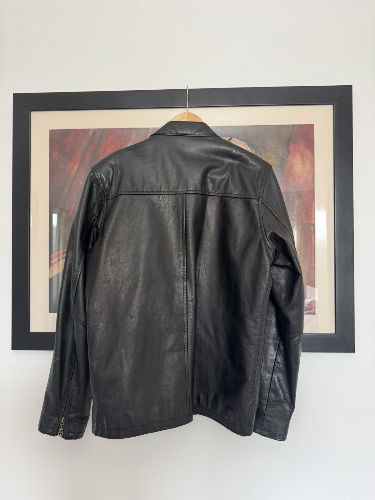 Vintage Vintage Dakota Heuer Gulf Formula Racing Leather Jacket Hype Size US M / EU 48-50 / 2 - 3 Thumbnail