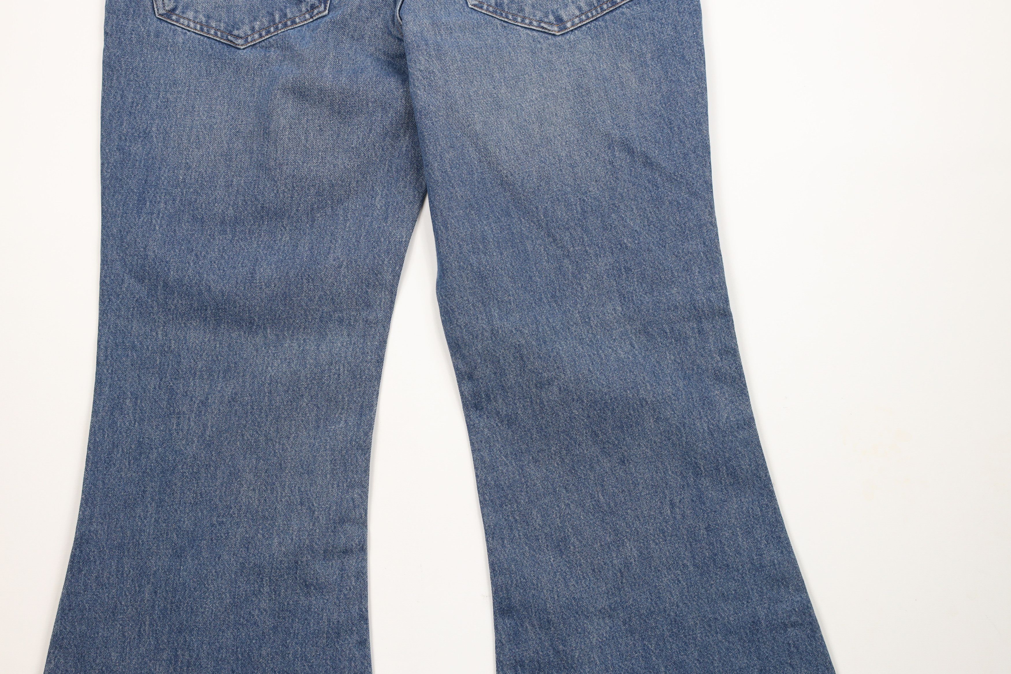 Express × Vintage New Express 70s Flare Wide Leg Bell Bottoms Denim Jeans Blue Size 32" / US 10 / IT 46 - 10 Thumbnail