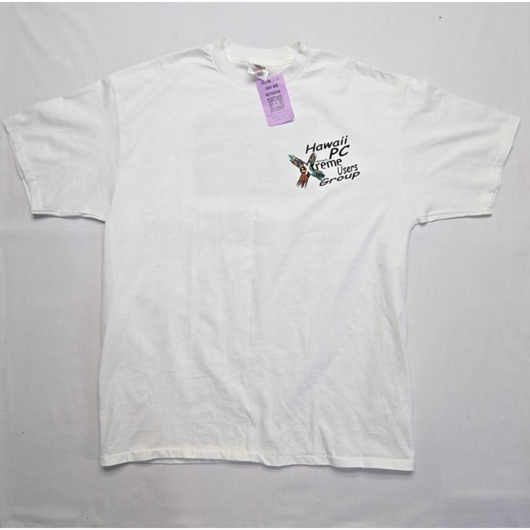 Vintage Vintage Hawaii PC Extreme Users Group XL Microsoft White Tee Size US XL / EU 56 / 4 - 4 Thumbnail