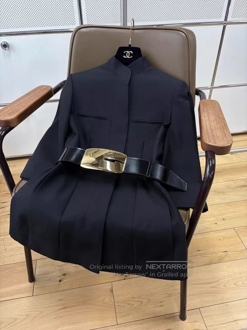 Gucci Gucci Black stand-up collar three-quarter sleeve single-br Size XS / US 0-2 / IT 36-38 - 3 Thumbnail
