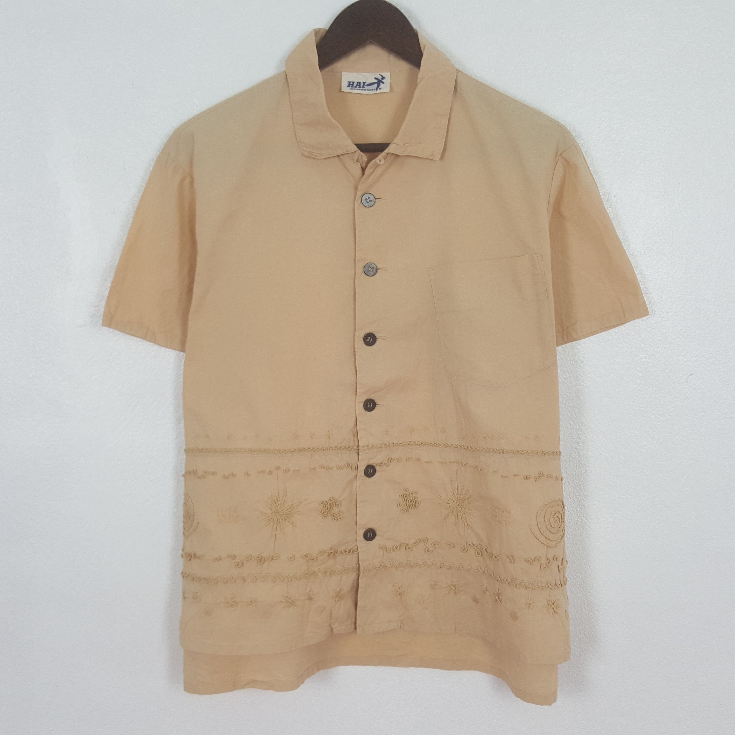 Hai Sporting Gear Vintage Hai Sporting Gear by Issey Miyake button Up Shirt Size US M / EU 48-50 / 2 - 1 Thumbnail