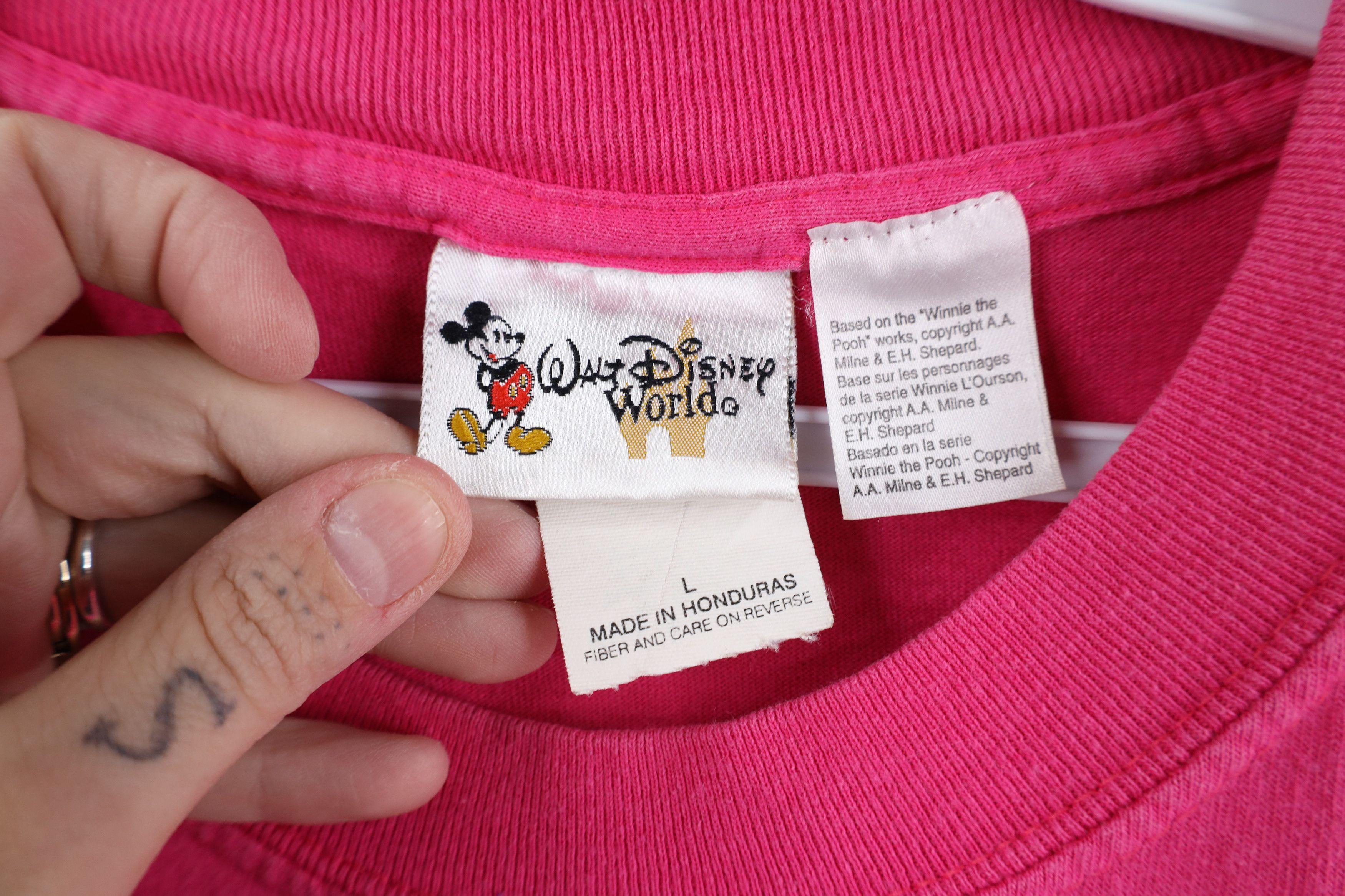 Disney Vintage 90s Disney Rainbow Winnie the Pooh T-Shirt Size L / US 10 / IT 46 - 8 Thumbnail
