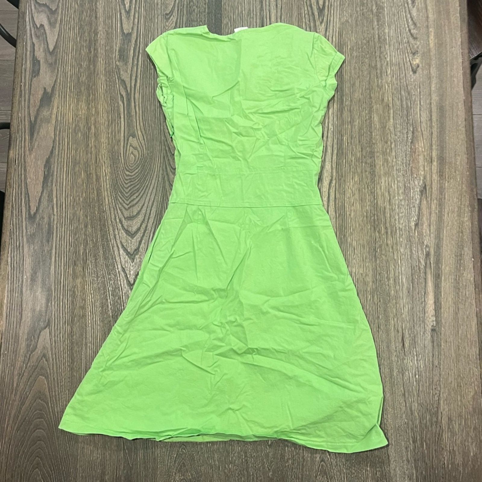 Vintage Shabby Apple Midi Dress Short Cap Sleeve Round Neck Size 6 Size M / US 6-8 / IT 42-44 - 5 Thumbnail