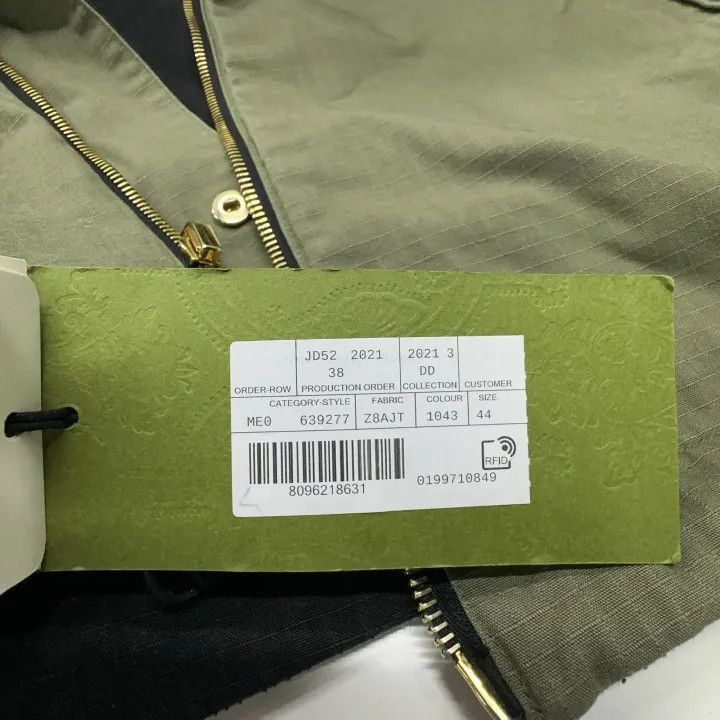 Gucci Gucci Logo Embroidered Nylon Jacket for Men-2507 Size US L / EU 52-54 / 3 - 1 Thumbnail