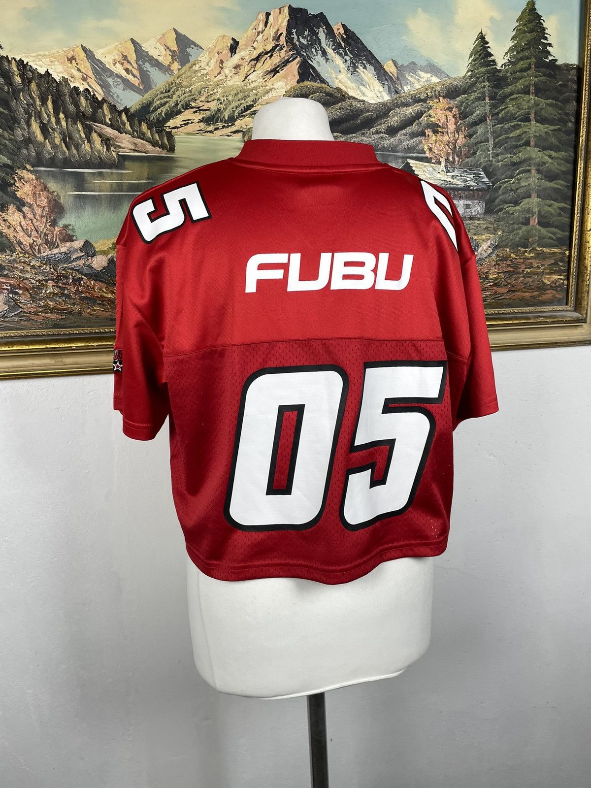Fubu Fubu Vintage Y2k Red Crop Top Tee Skate Swag Drip Streetwear Size S / US 4 / IT 40 - 6 Thumbnail