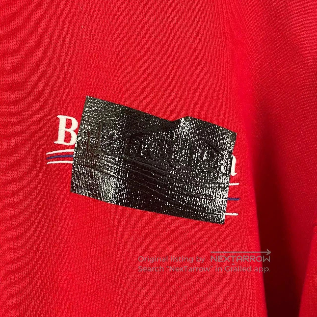 Balenciaga Red Oversized Hoodie with Front Pocket. Size US M / EU 48-50 / 2 - 3 Thumbnail