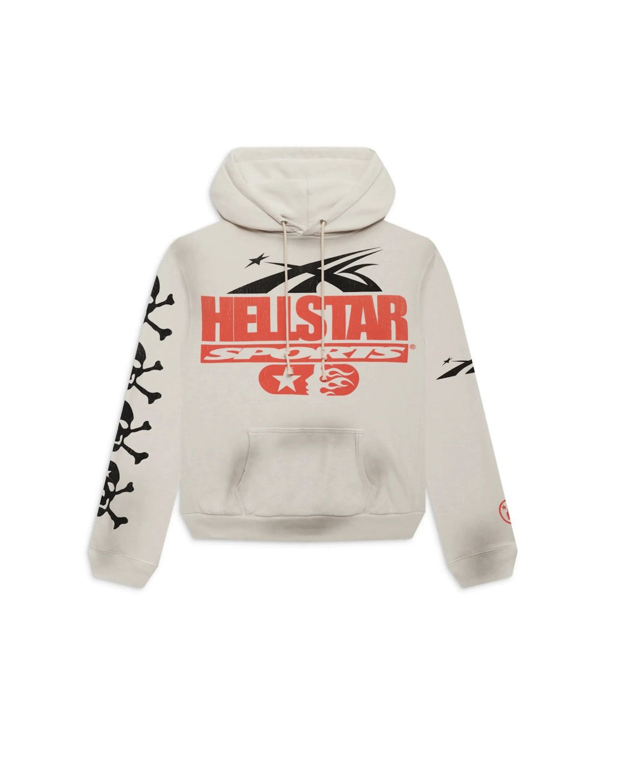 image of Hellstar If You Don’T Like Us Beat Us White Hoodie Size Small, Men's