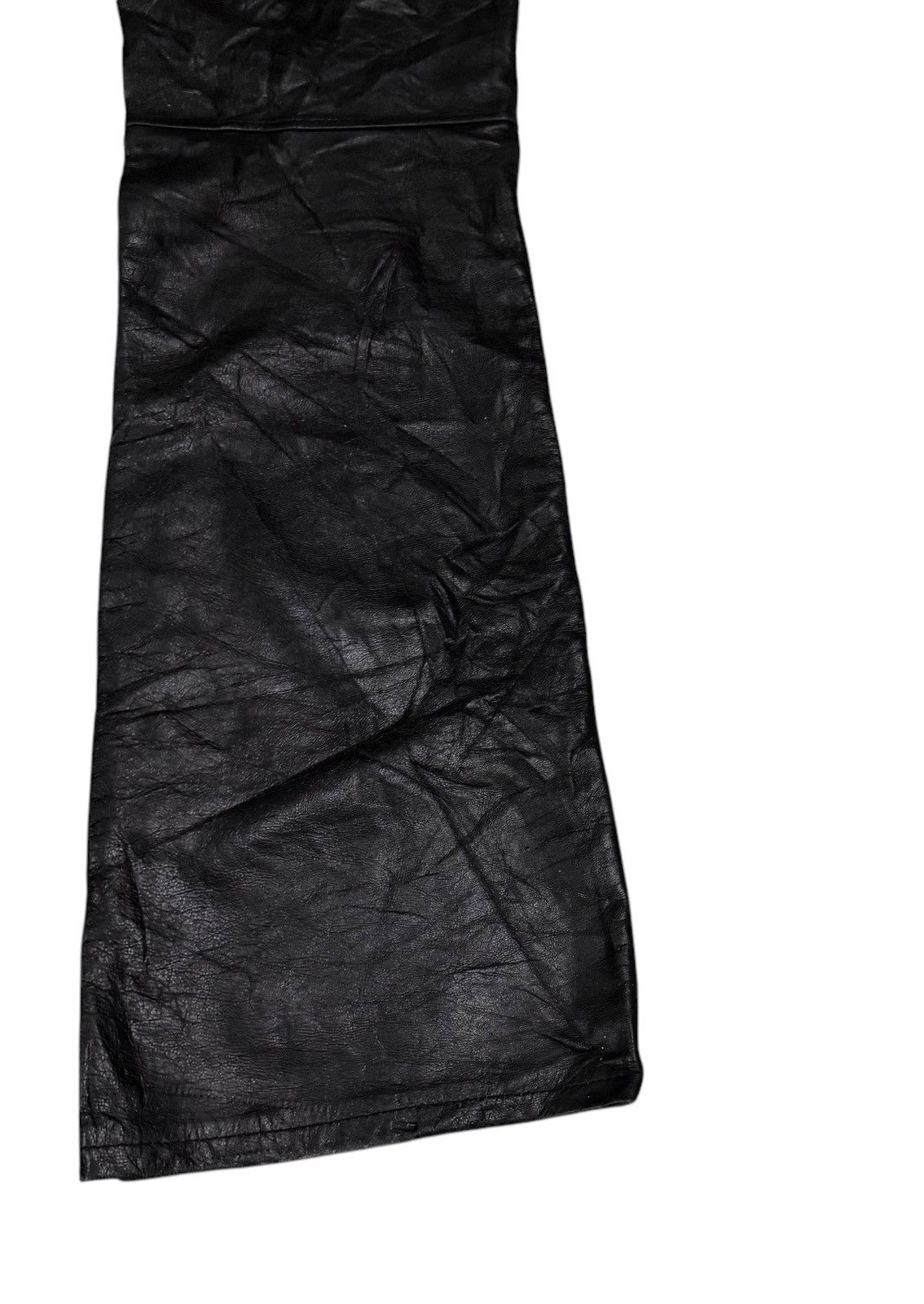 Hysteric Glamour × Le Grande Bleu (L.G.B.) × Leather Vintage Et Vous Bootcut Seditionaries Sheepskin Leather Pant Size 27" / US 4 / IT 40 - 11 Thumbnail