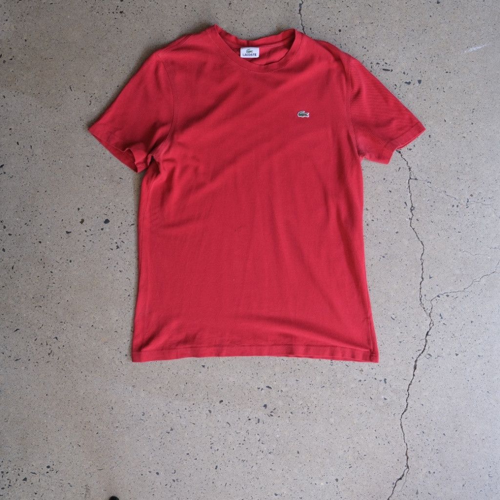 Lacoste Lacoste Red Short Sleeve T-Shirt Size 5 Size US M / EU 48-50 / 2 - 1 Thumbnail