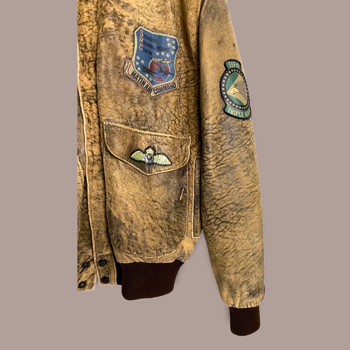 Vintage Vintage Leather Jacket Matin Air Command Size US L / EU 52-54 / 3 - 4 Thumbnail