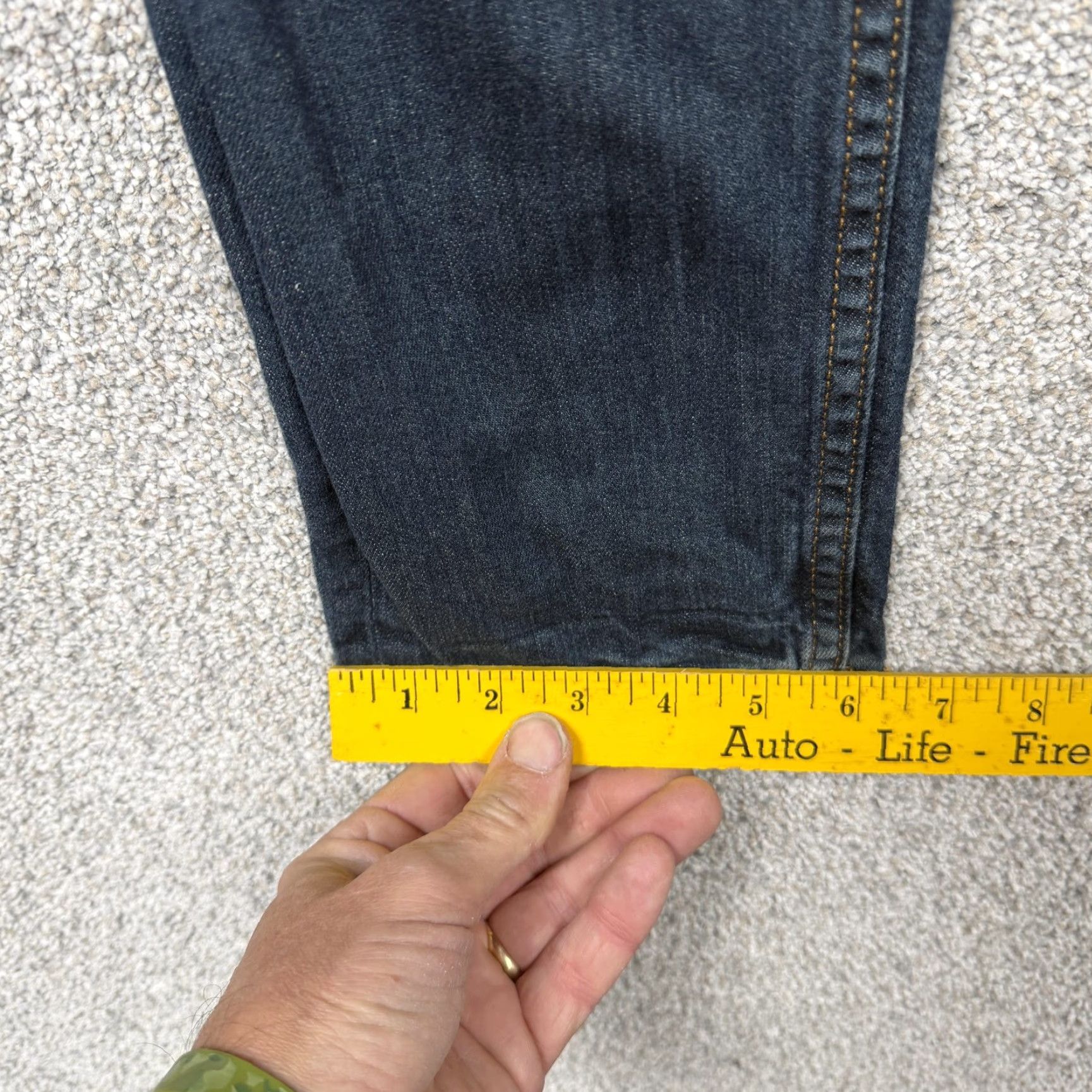 Levi's Levi's 511 Jeans Mens Slim Fit Stretch Denim Blue 30x28.5 Zip Fly Pockets 5 Pocket Dark Wash Size US 30 / EU 46 - 3 Thumbnail