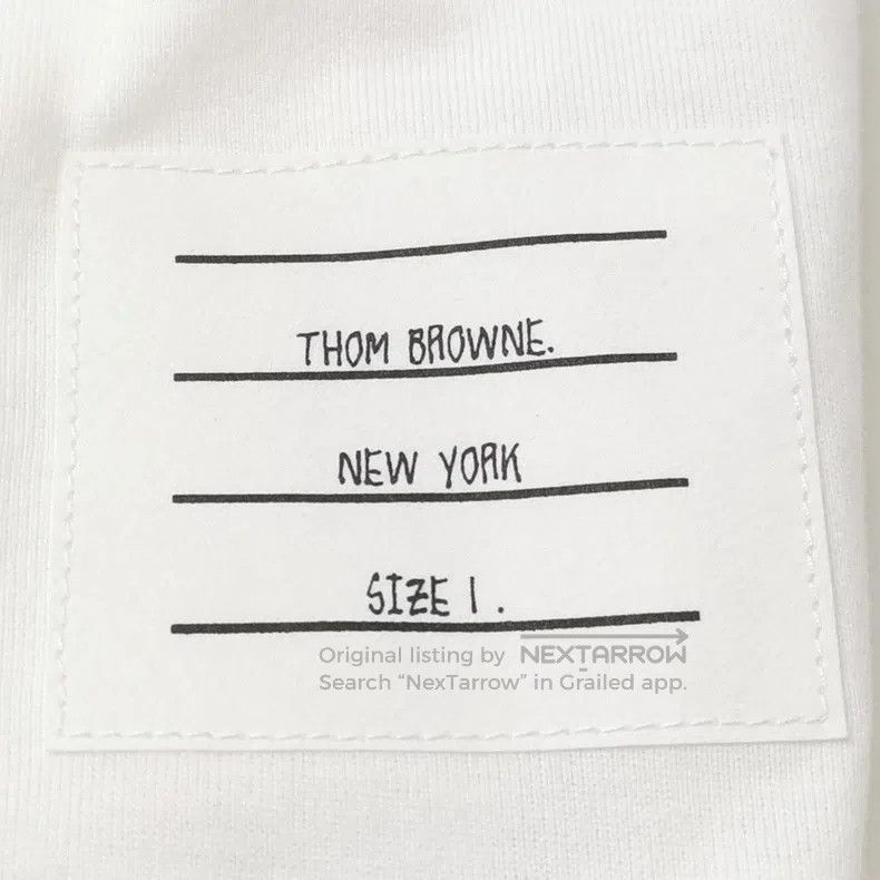 Thom Browne Thom Browne White short-sleeved T-shirt Size US S / EU 44-46 / 1 - 3 Thumbnail