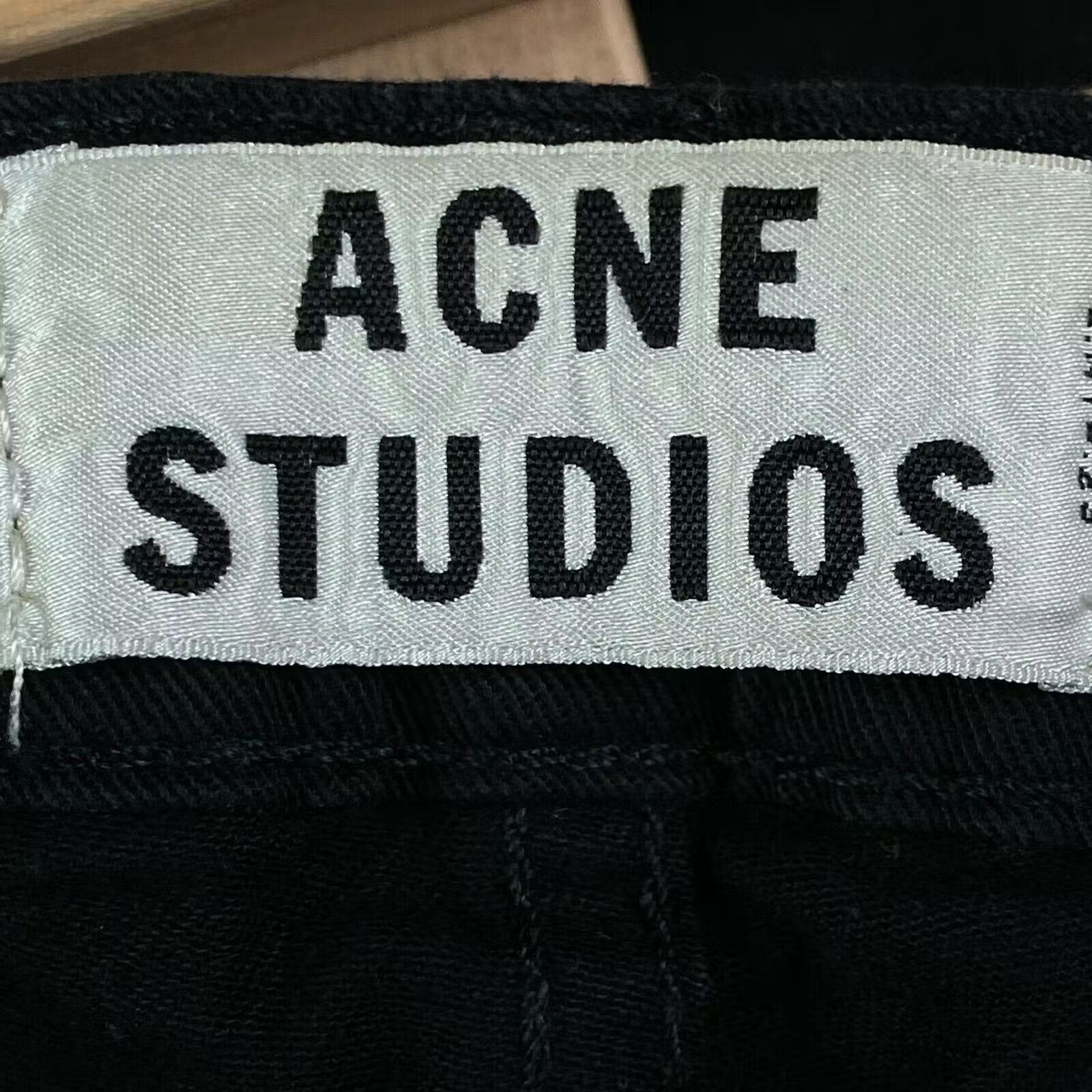 Acne Studios Womens Jeans Acne Studios Size 23 Black Size 23" - 4 Thumbnail