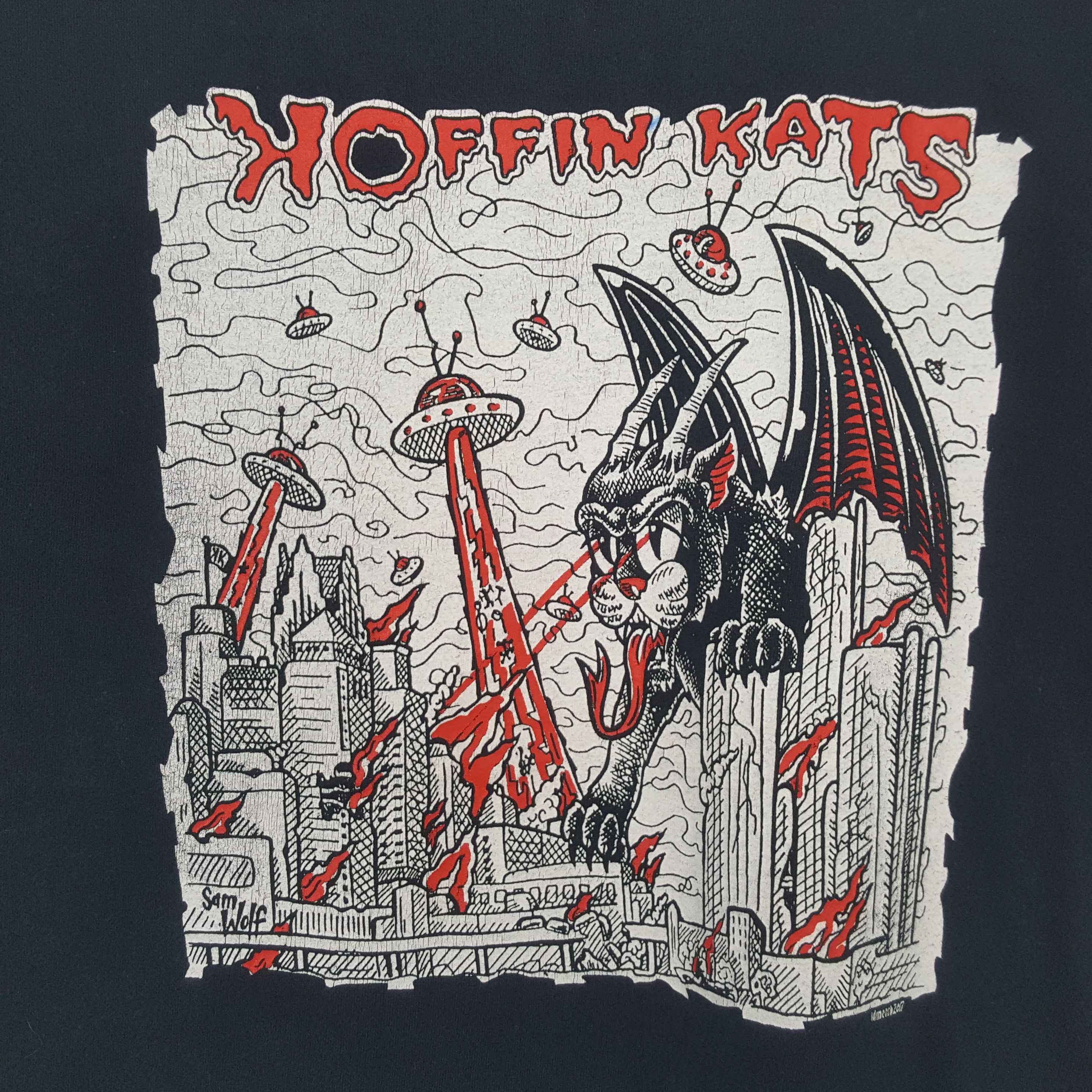 Vintage Koffin Kats Tshirt RR24 Size US M / EU 48-50 / 2 - 2 Thumbnail