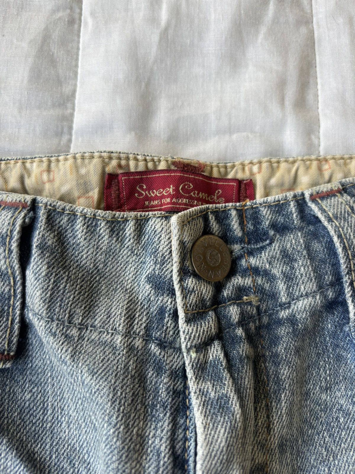 Kapital FLARE JEANS SWEET CAMEL MUD WASH BOOTCUT DENIM JEANS Size US 30 / EU 46 - 9 Thumbnail