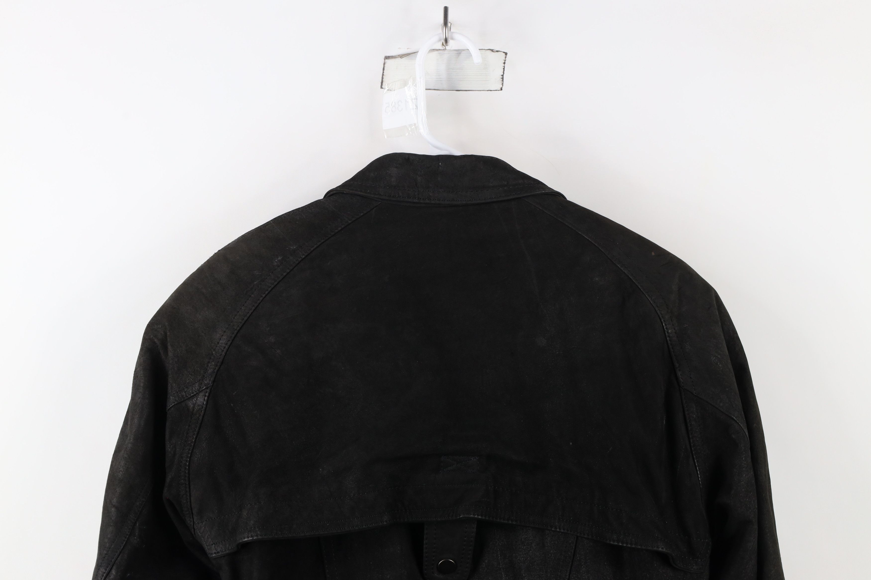 Vintage Vintage 90s Streetwear One Button Suede Leather Jacket Size S / US 4 / IT 40 - 15 Thumbnail