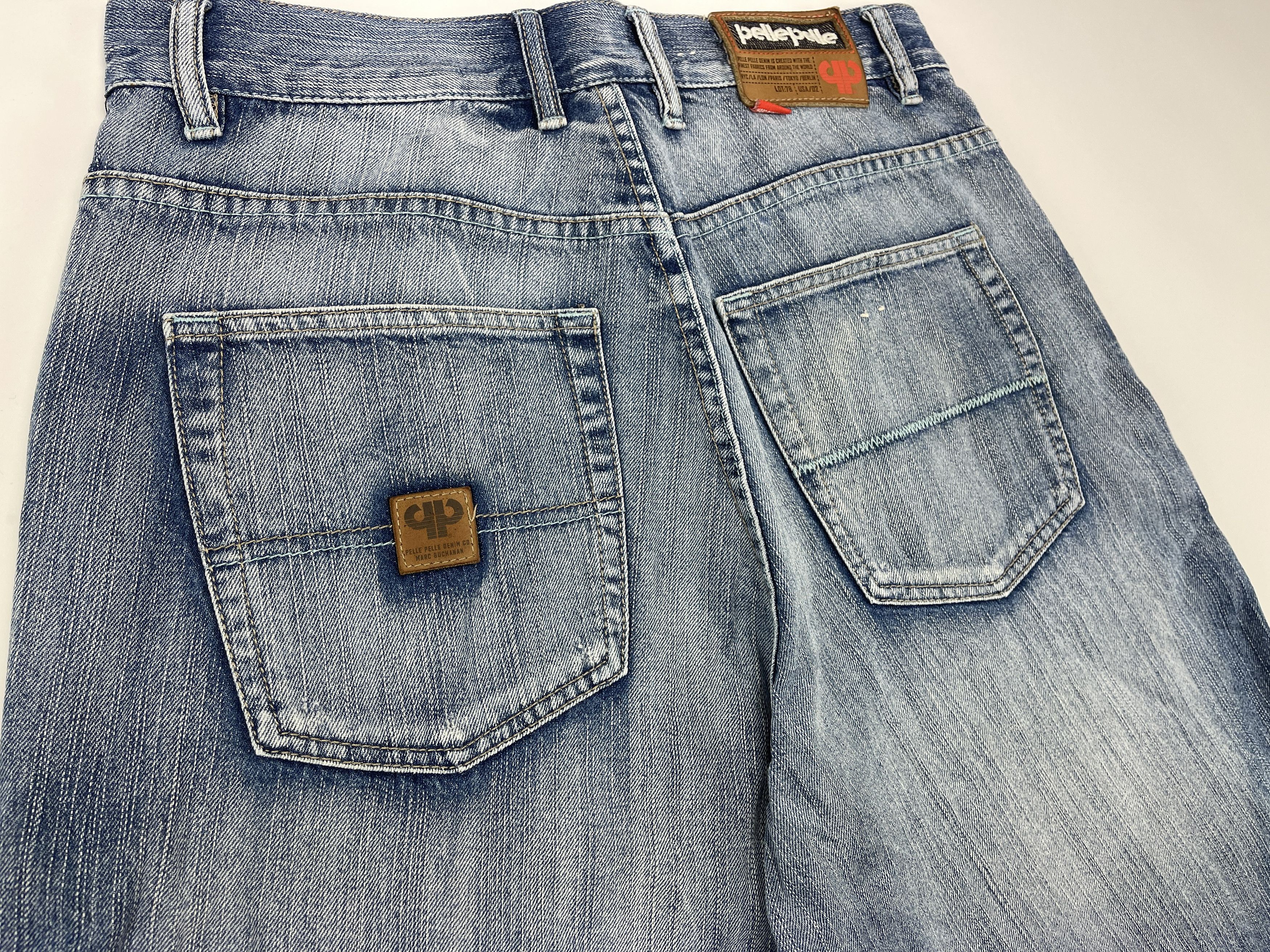 Pelle Pelle PELLE PELLE jeans shorts, Marc Buchanan vintage baggy 90s 32 Size US 32 / EU 48 - 5 Thumbnail