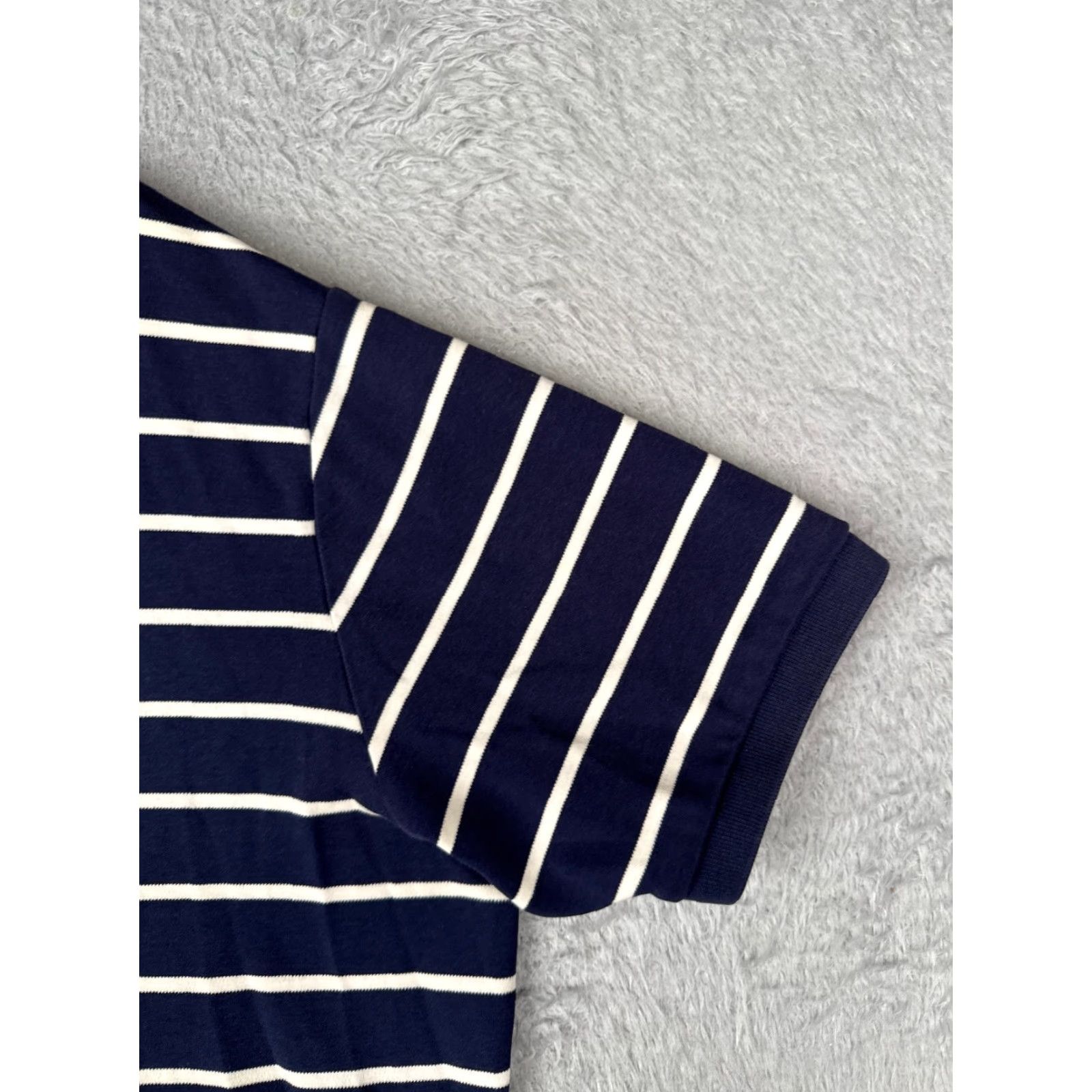 Ralph Lauren VINTAGE Ralph Lauren Polo Shirt Men XL Blue White Stripe 100% Cotton Slim Classic Logo Size US XL / EU 56 / 4 - 2 Thumbnail