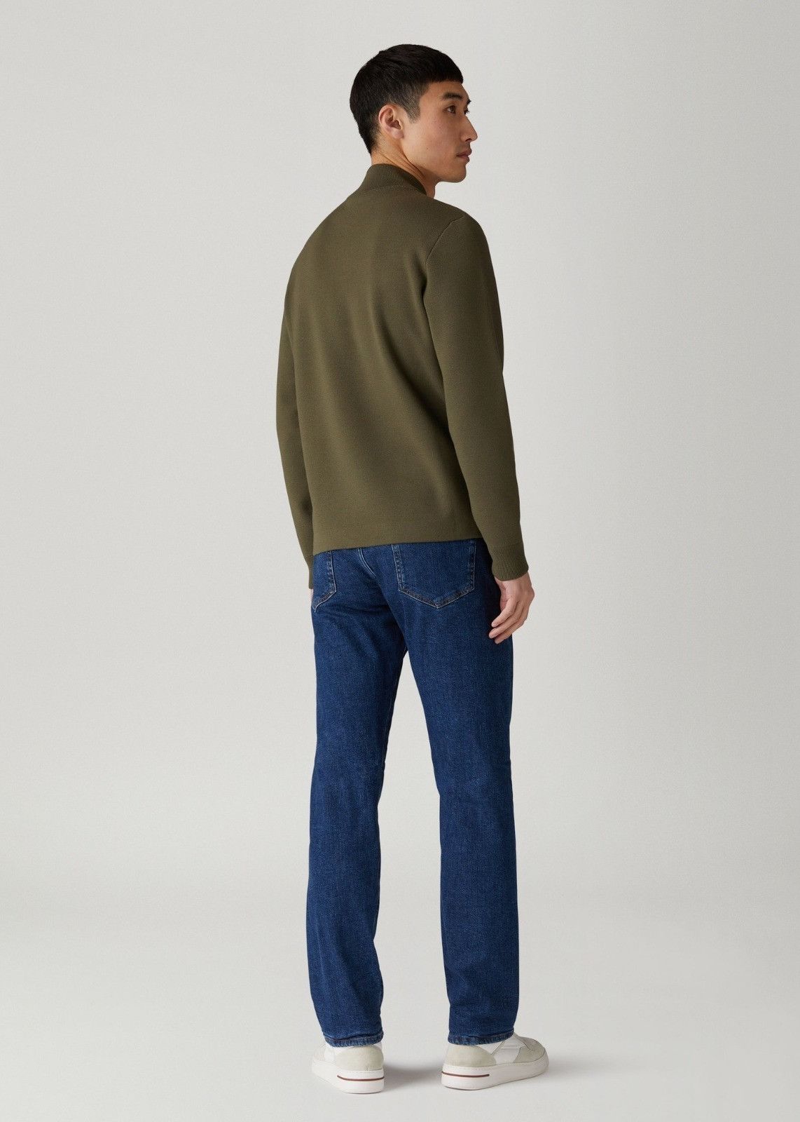 Loro Piana o1srvl11e1024 Mezzocollo Sweater in Olive Green Size US S / EU 44-46 / 1 - 4 Thumbnail