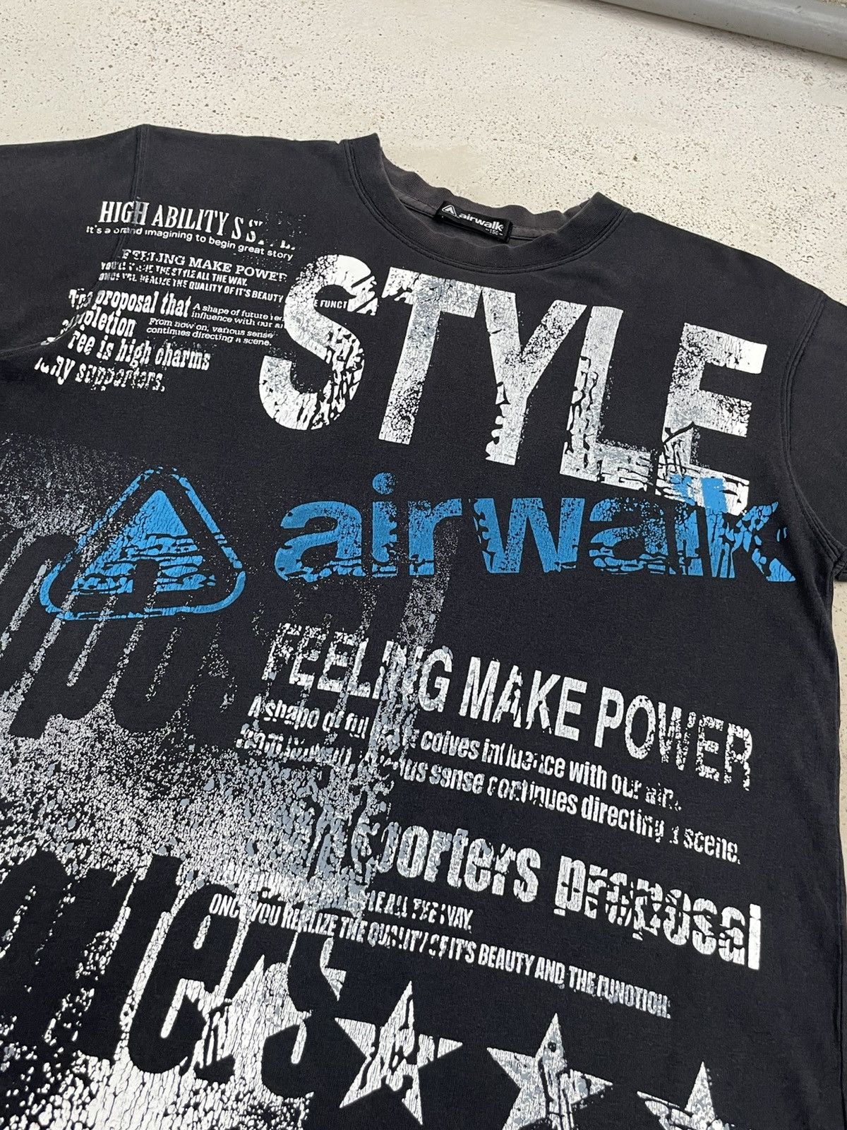 Airwalk × Japanese Brand Sunfaded Airwalk Great Vitality Life Poem Y2K Wording Art Size US S / EU 44-46 / 1 - 4 Thumbnail