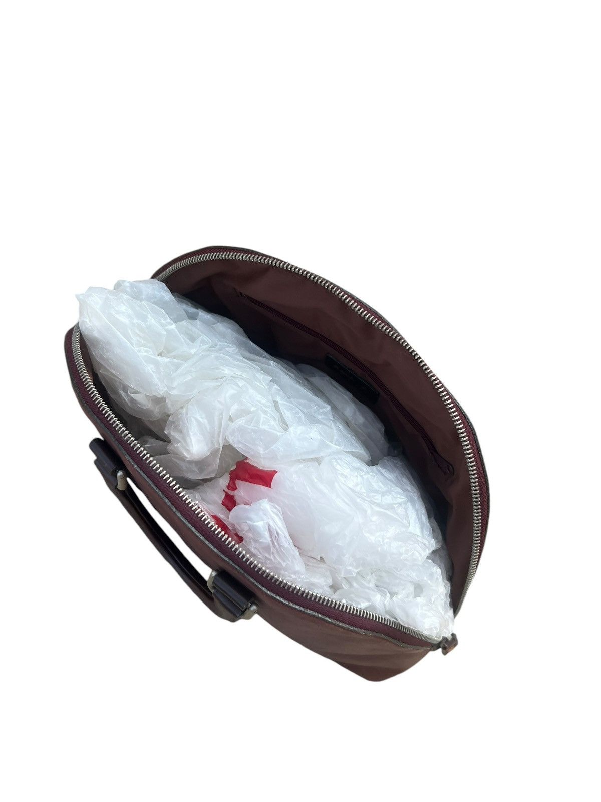 agnes b. Vintage Agnes B. Voyage Distress Fade Patina Leather Bag Size ONE SIZE - 20 Thumbnail