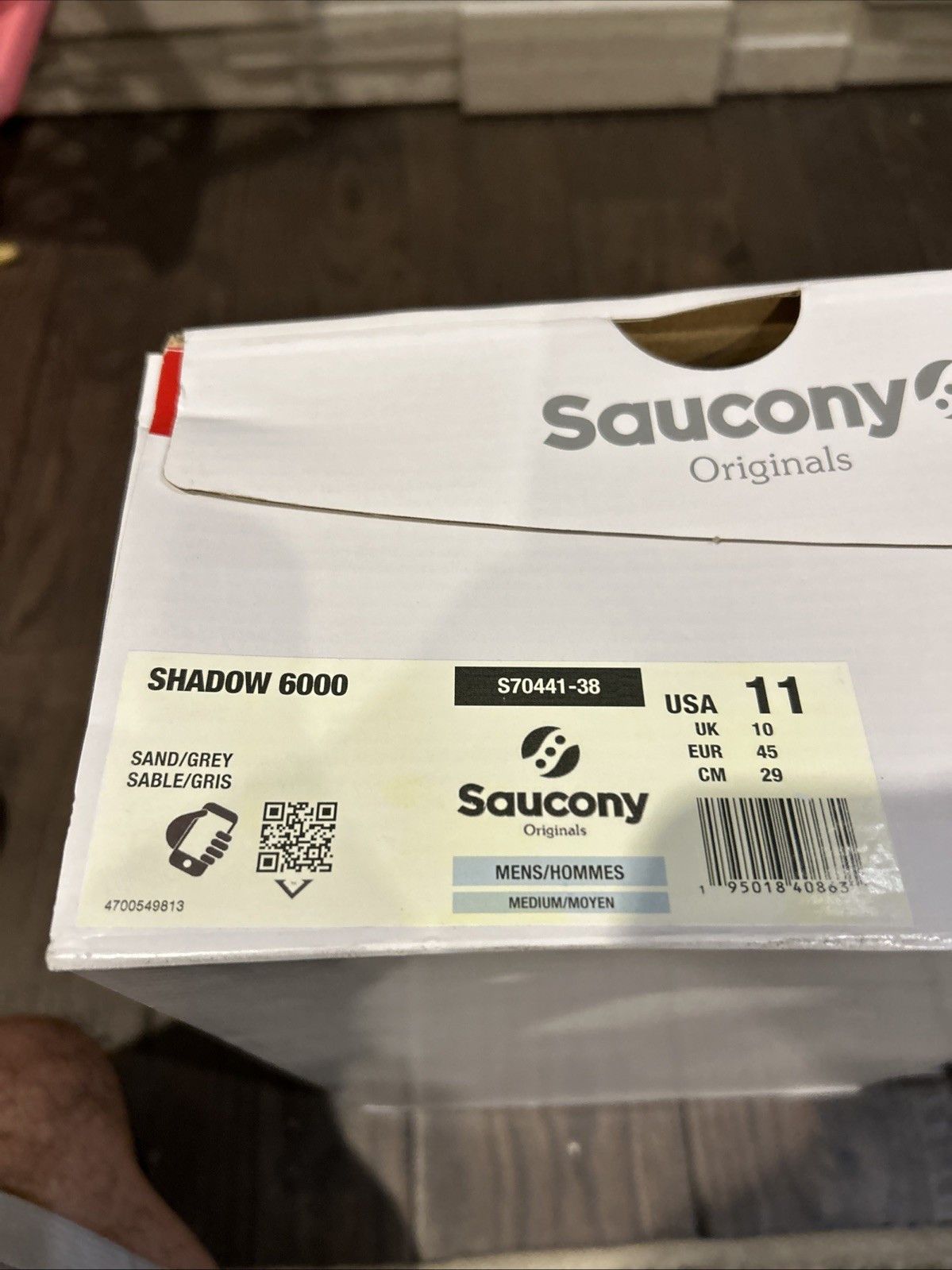 Saucony Saucony Shadow 6000 Sand/ Grey Size US 11 / EU 44 - 7 Thumbnail