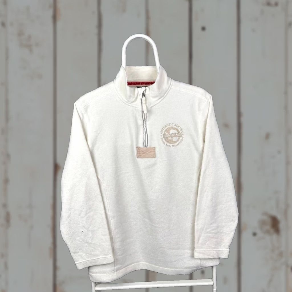 Napapijri Napapijri Pullover Fleece Men's Size L Beige 1/4 Zip Size US L / EU 52-54 / 3 - 1 Thumbnail