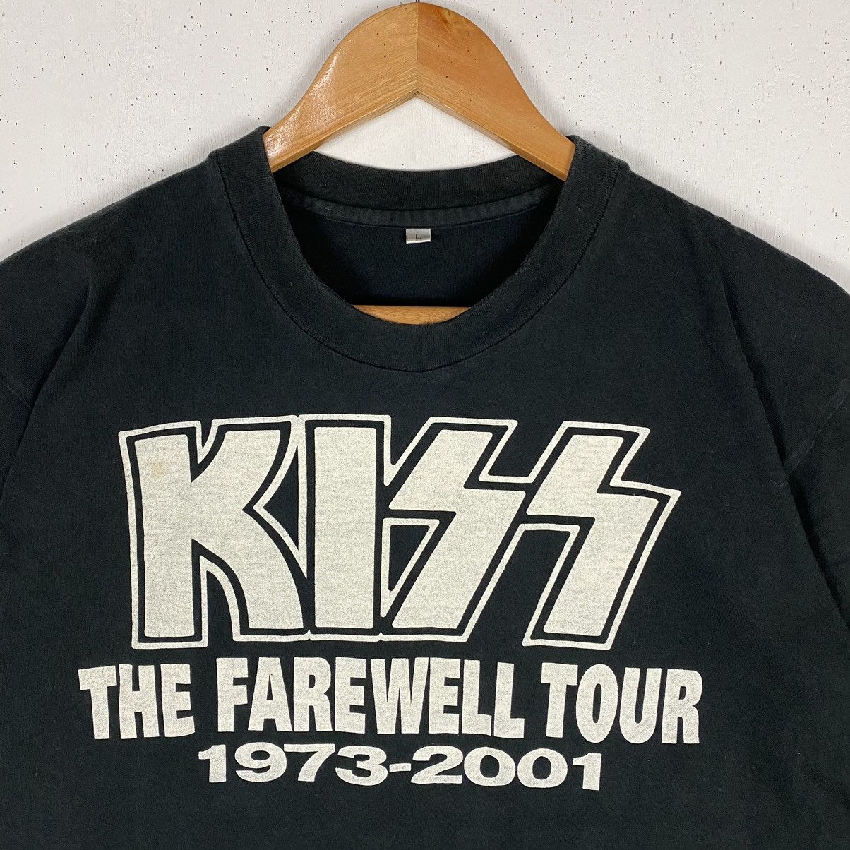 VINTAGE KISS BAND THE FAREWELL TOUR 1973-2001 T SHIRT