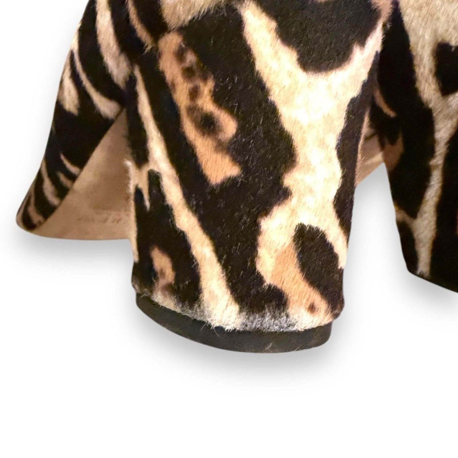 J.Crew J. Crew Sophia Calf Hair Cheetah Print Block Closed Toe Heel Size US 9 / IT 39 - 8 Thumbnail