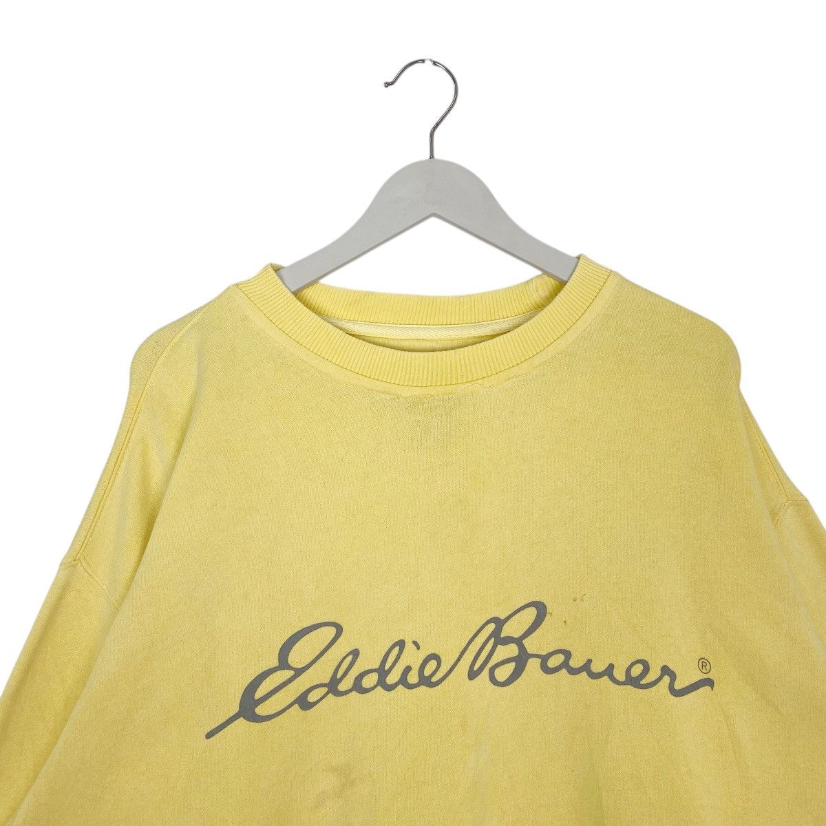Vintage Vintage Ebtek Eddie Bauer Sweatshirt Yellow Big Logo Size L Size US L / EU 52-54 / 3 - 4 Thumbnail