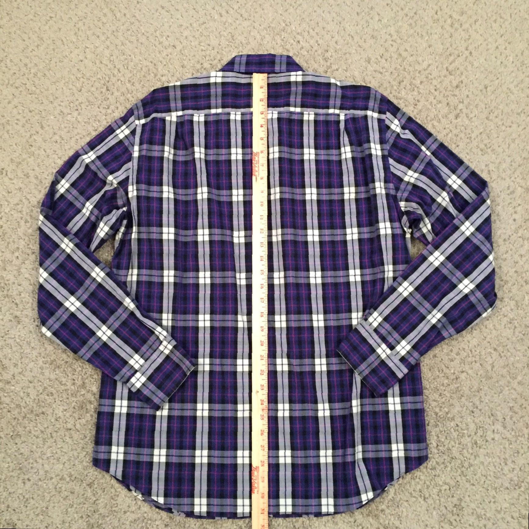 J.Crew J. Crew Shirt Mens Large Blue Plaid Long Sleeve Button Down Tailored Fit Size US L / EU 52-54 / 3 - 6 Thumbnail